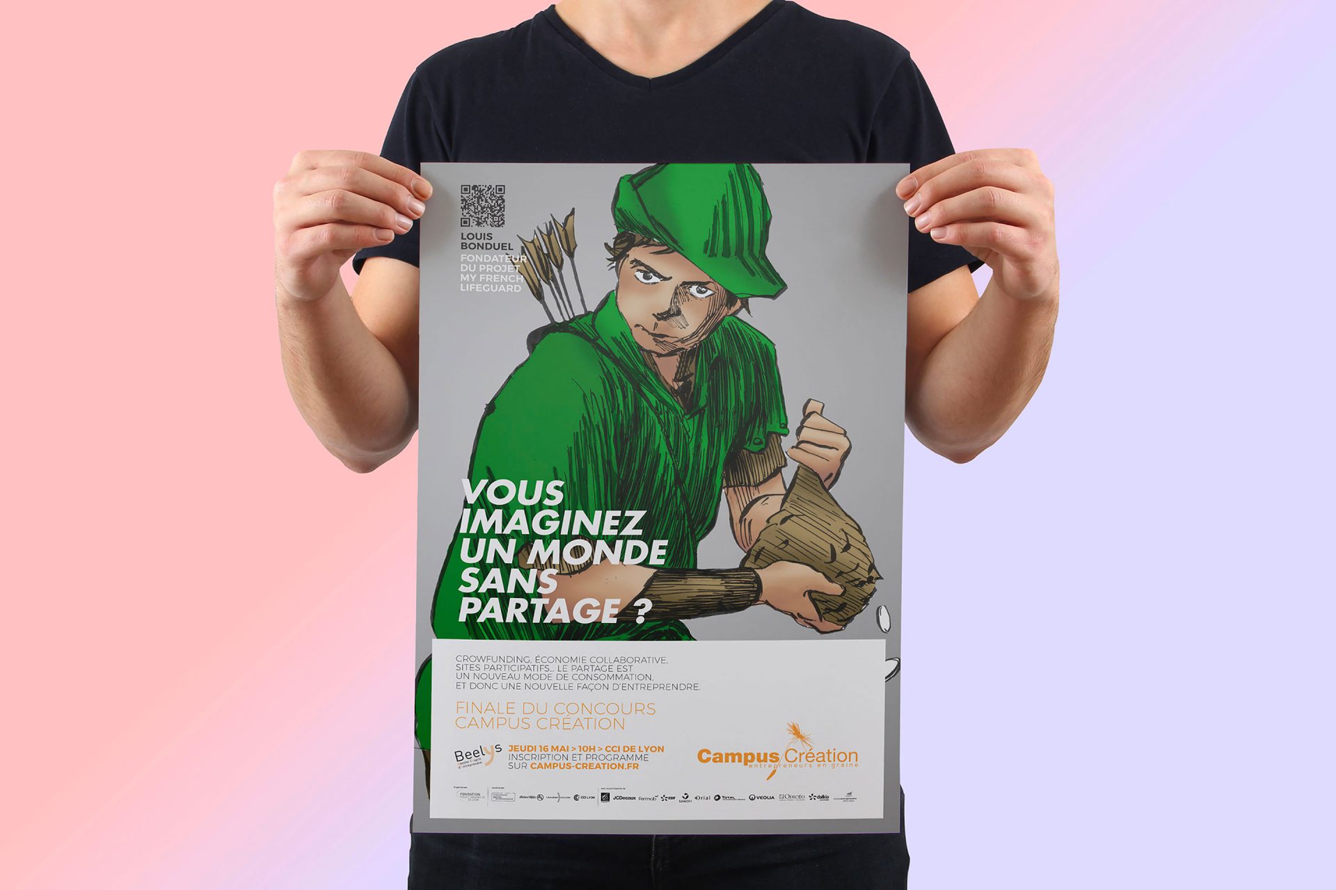 Publicité / campagne / édition / graphisme pour Campus Création à Lyon