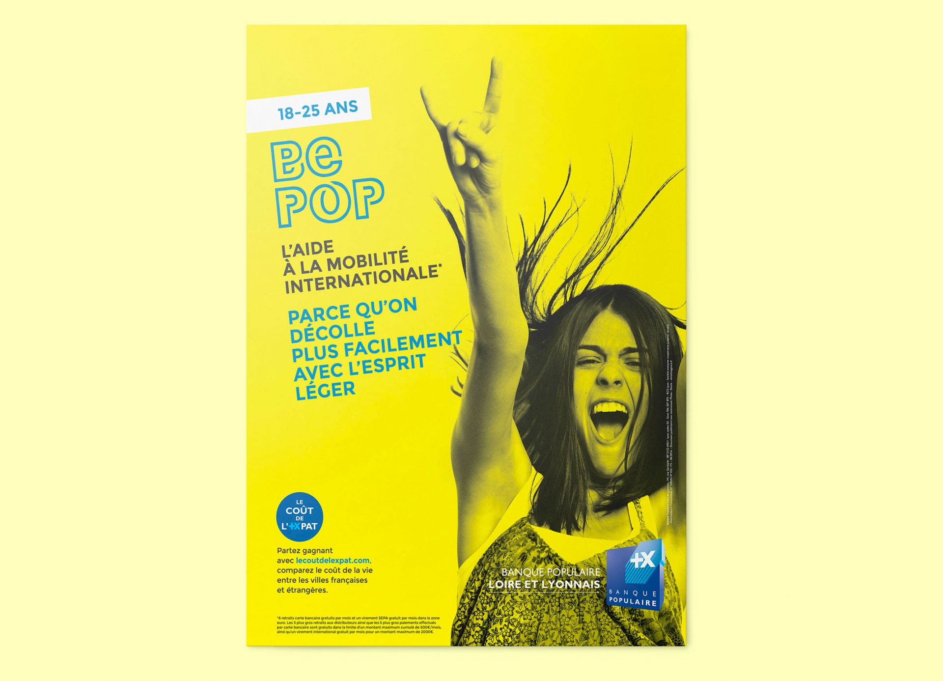 Publicité / campagne / édition / webdesign pour Banque Populaire Bpop à Lyon