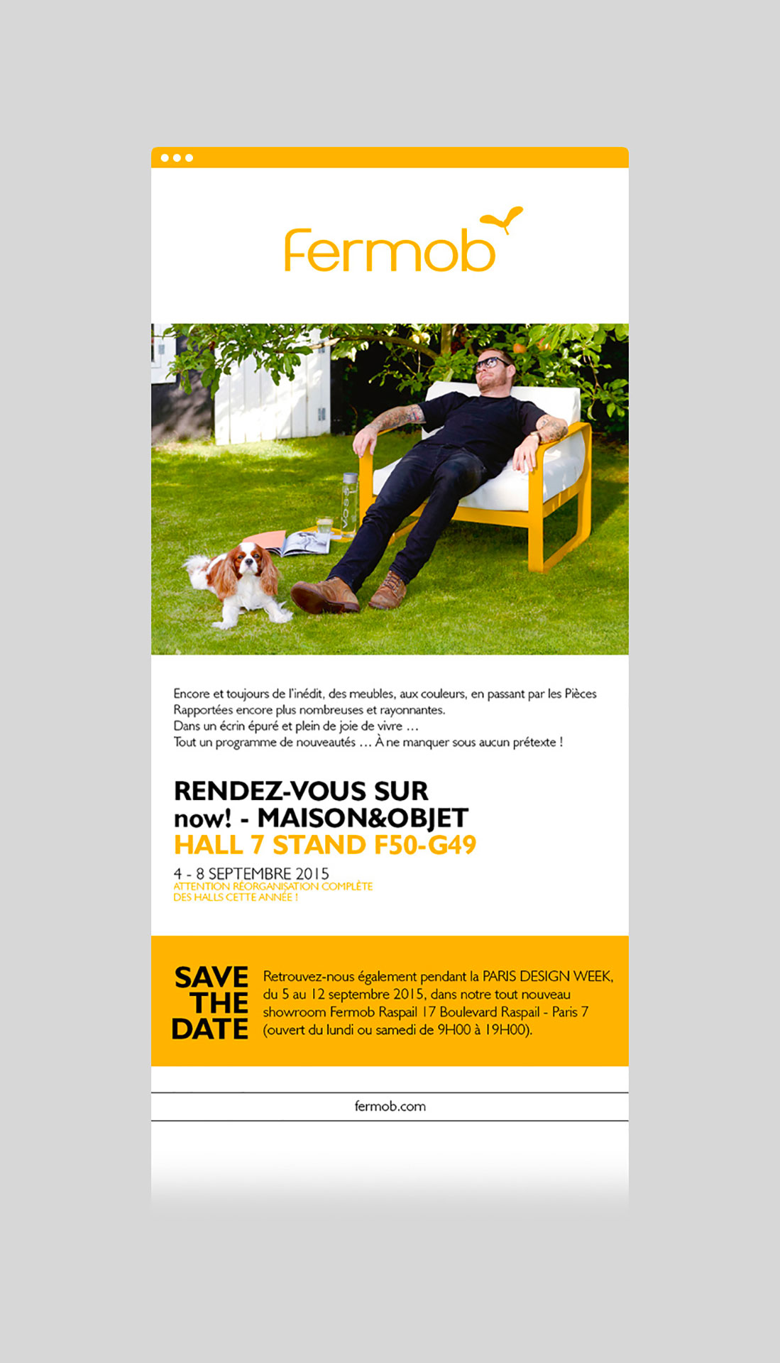 Édition / shooting / webdesign / graphisme pour le catalogue / magazine Fermob daily