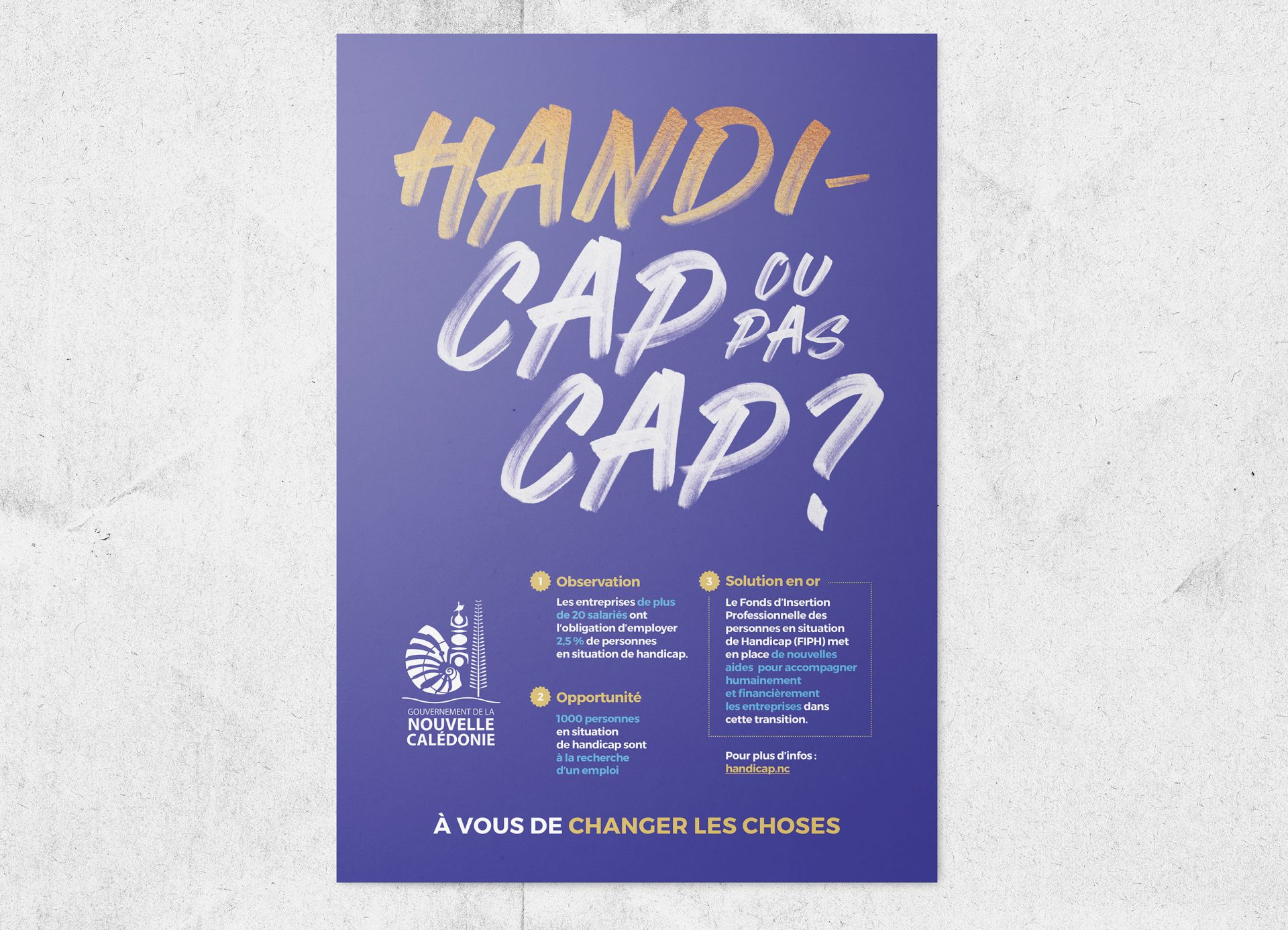 Webdesign / graphisme / publicité / campagne pour le gouvernement de Nouvelle-Calédonie