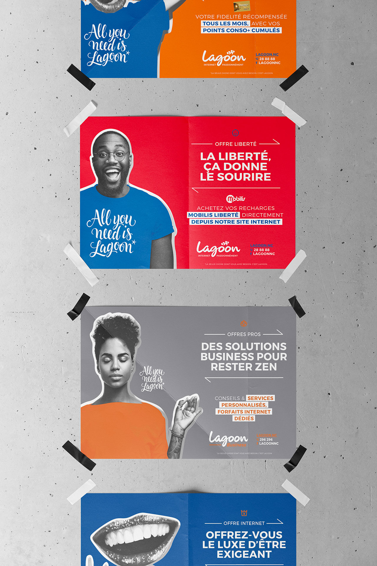 Webdesign / graphisme / logo / publicité / campagne pour Lagoon en Nouvelle-Calédonie