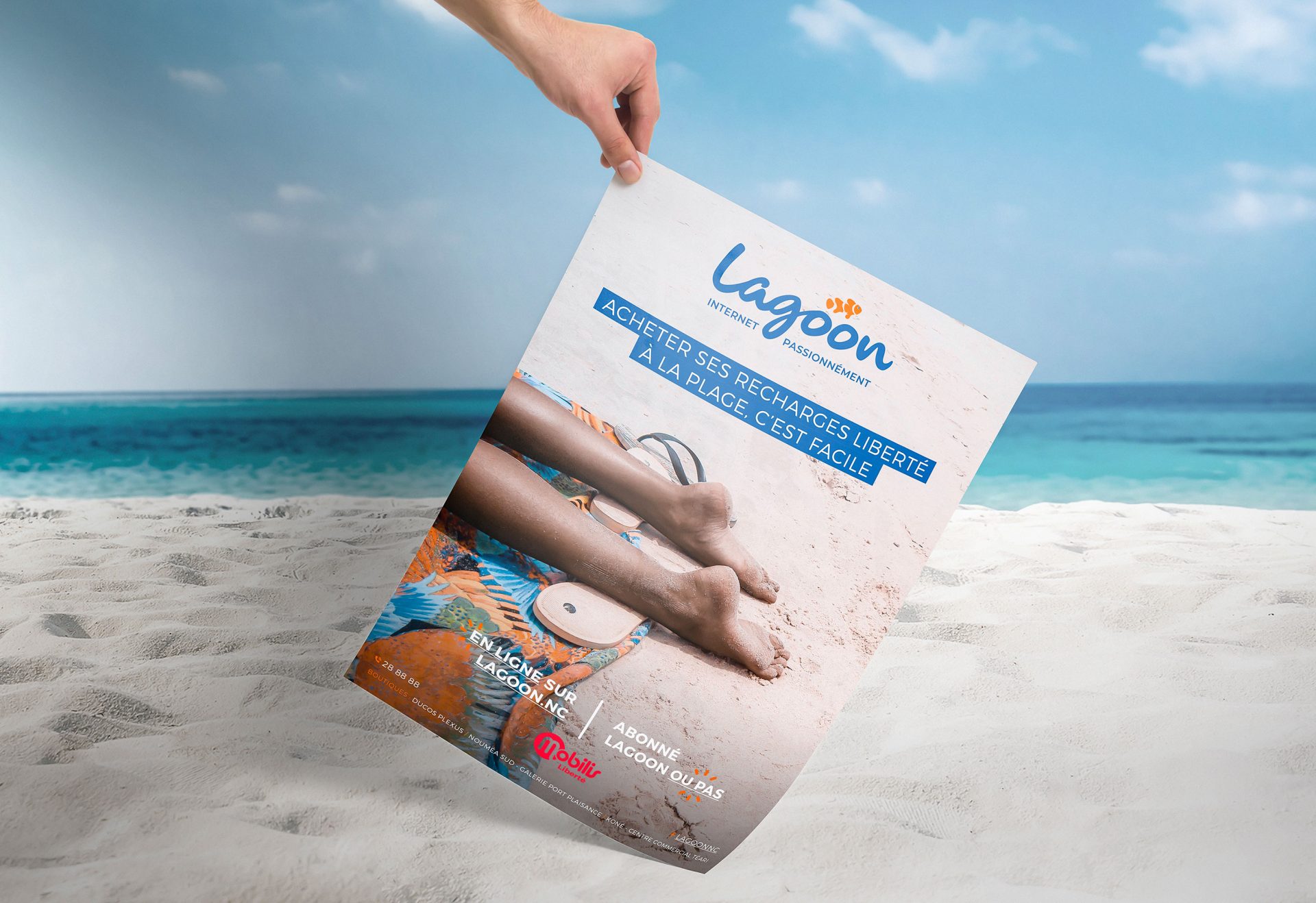 Webdesign / graphisme / logo / publicité / campagne pour Lagoon en Nouvelle-Calédonie