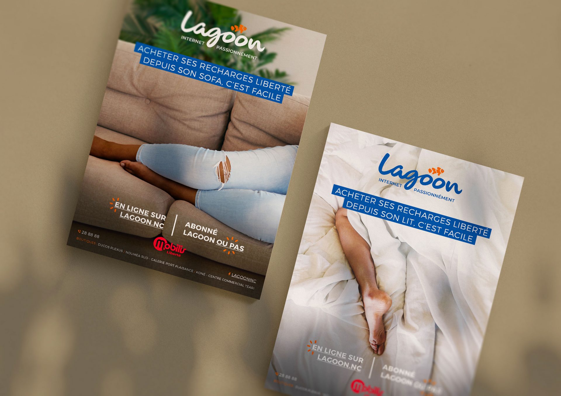 Webdesign / graphisme / logo / publicité / campagne pour Lagoon en Nouvelle-Calédonie