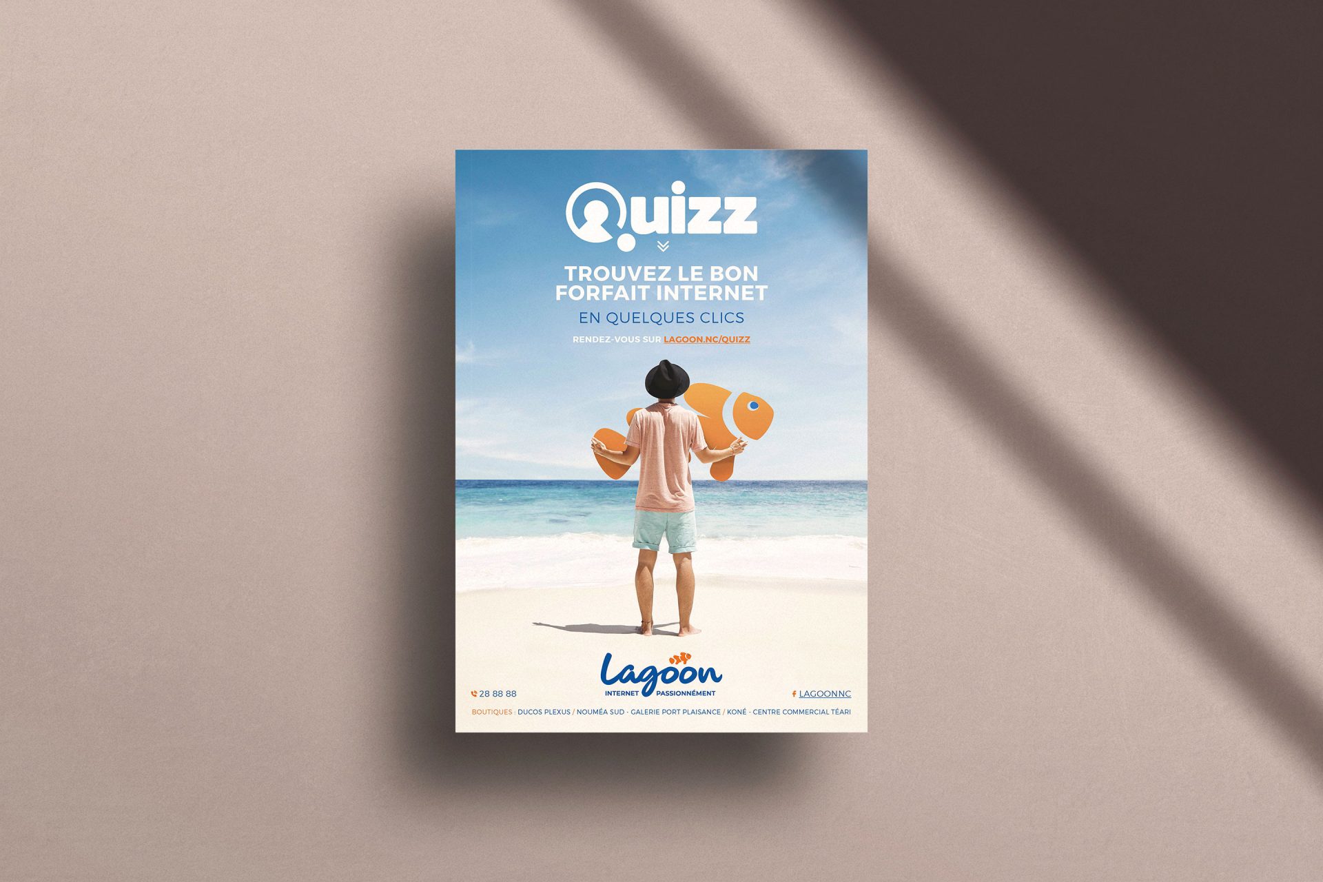 Webdesign / graphisme / logo / publicité / campagne pour Lagoon en Nouvelle-Calédonie