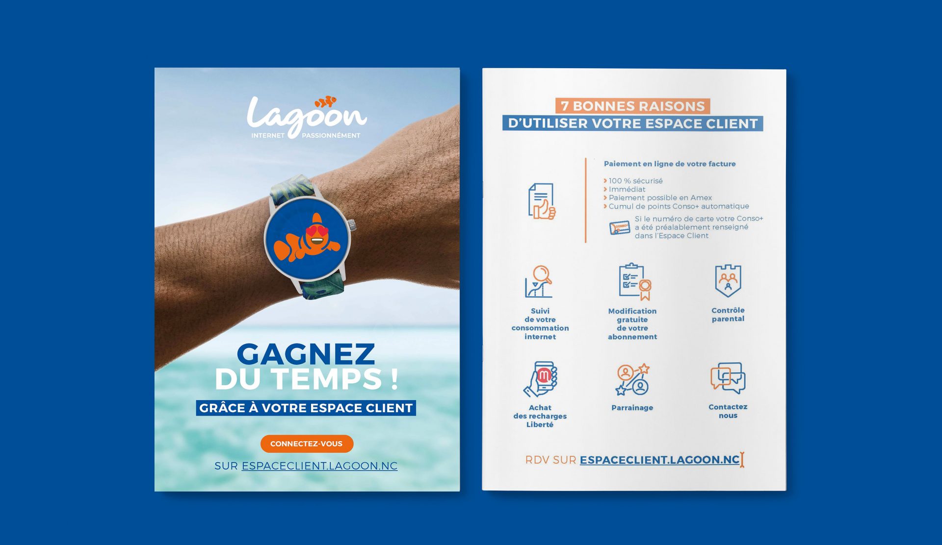 Webdesign / graphisme / logo / publicité / campagne pour Lagoon en Nouvelle-Calédonie