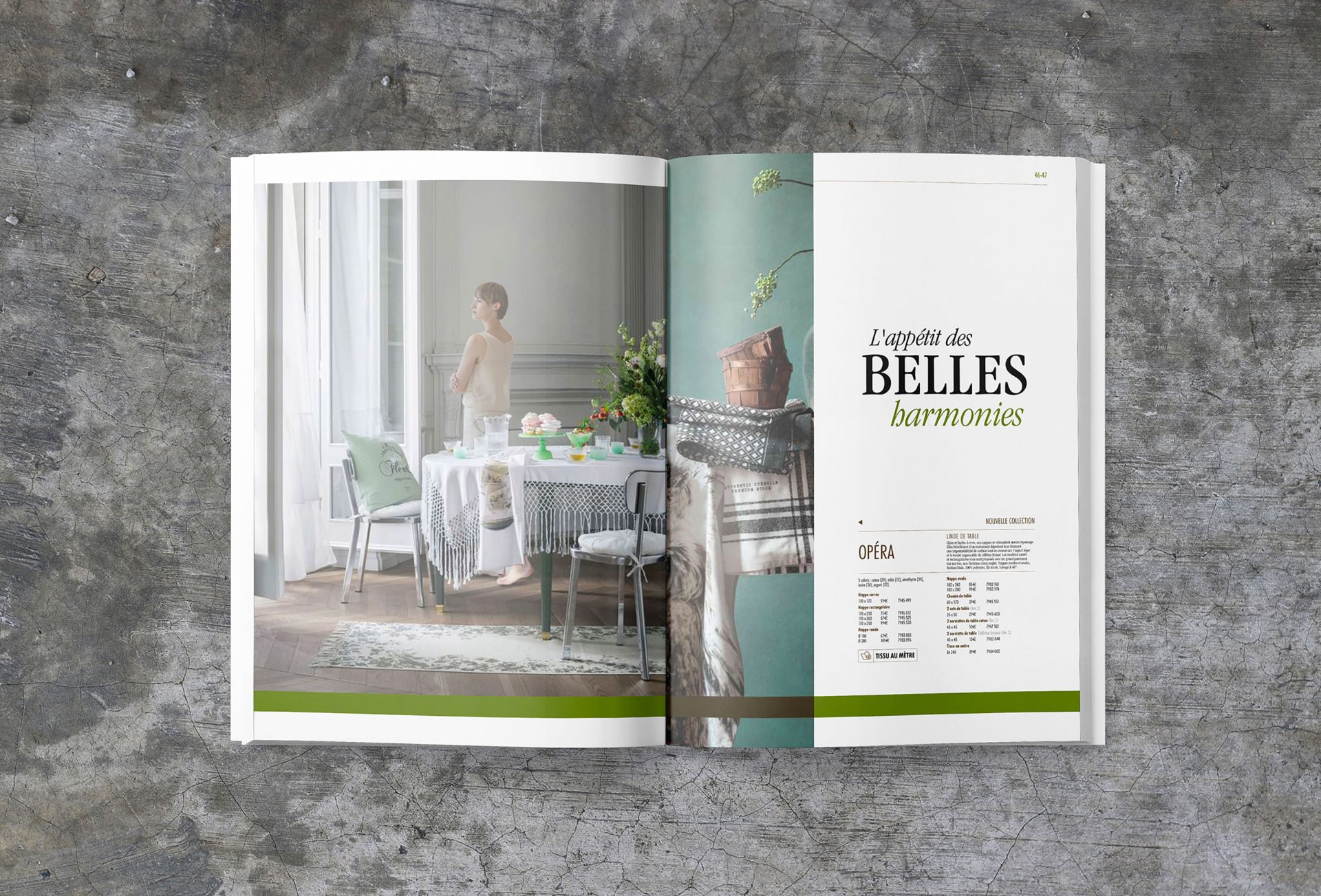 Édition / graphisme pour le catalogue / magazine Linvosges