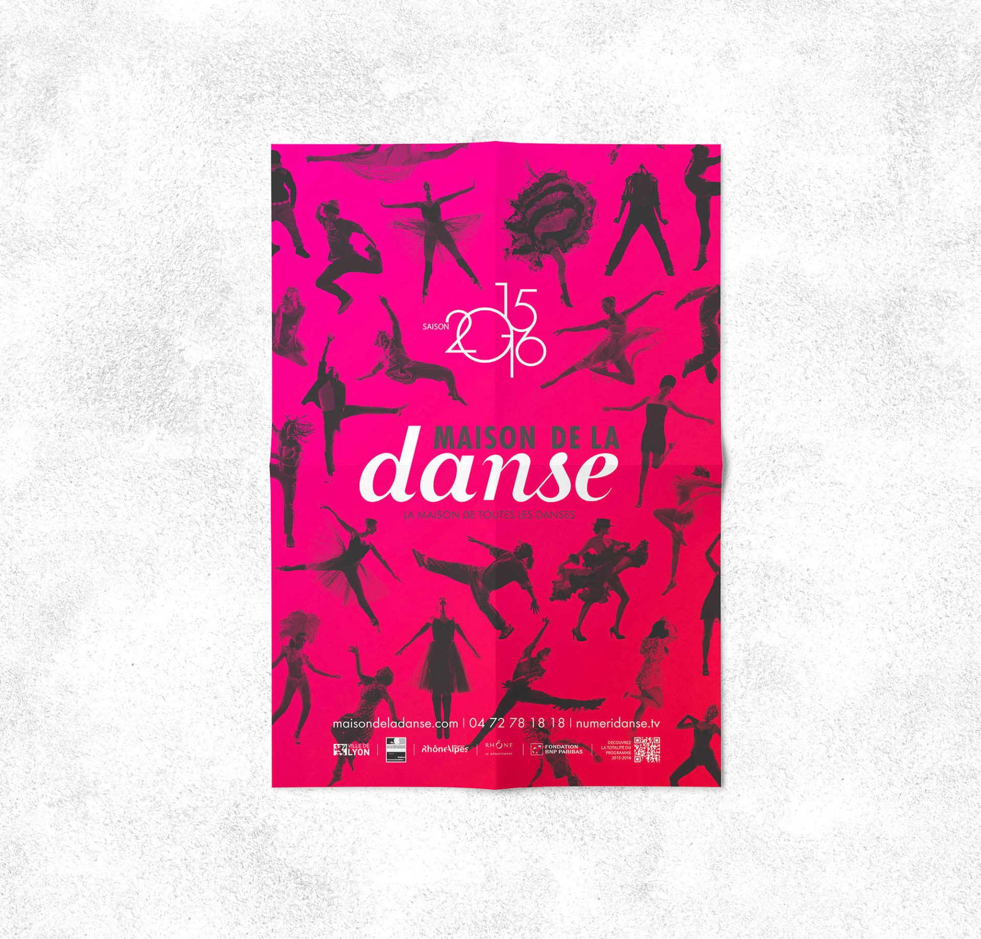 Publicité / campagne / graphisme pour la communication institutionnelle de la maison de la danse à Lyon