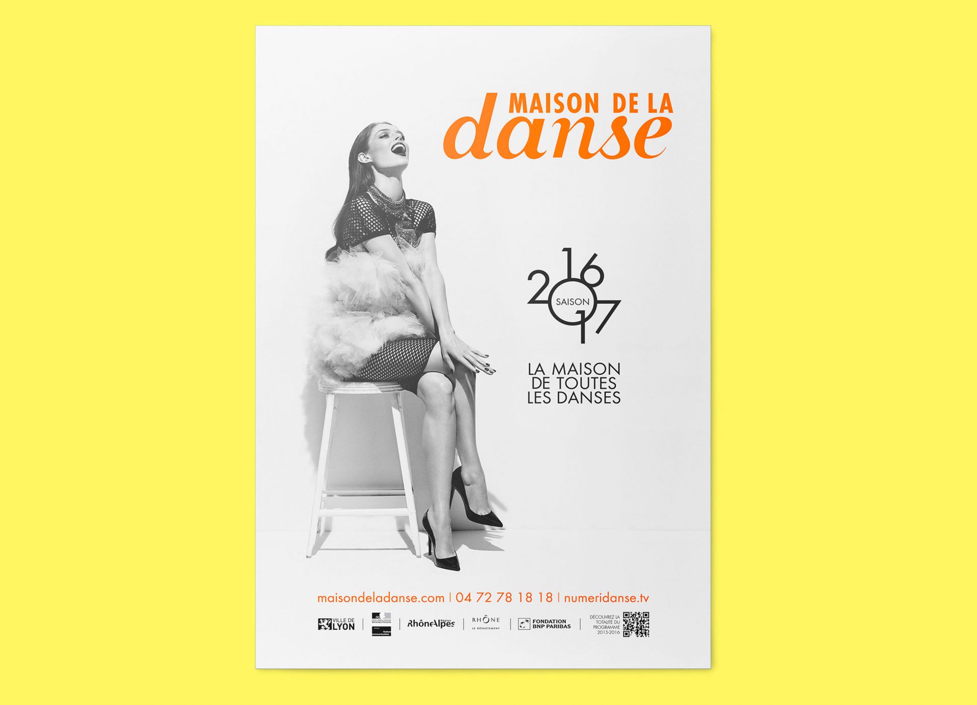 Publicité / campagne / graphisme pour la communication institutionnelle de la maison de la danse à Lyon