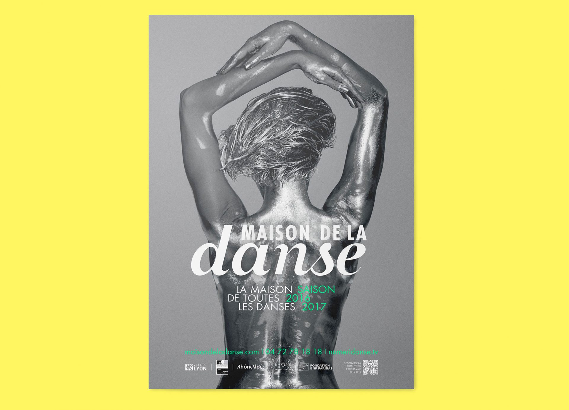 Publicité / campagne / graphisme pour la communication institutionnelle de la maison de la danse à Lyon