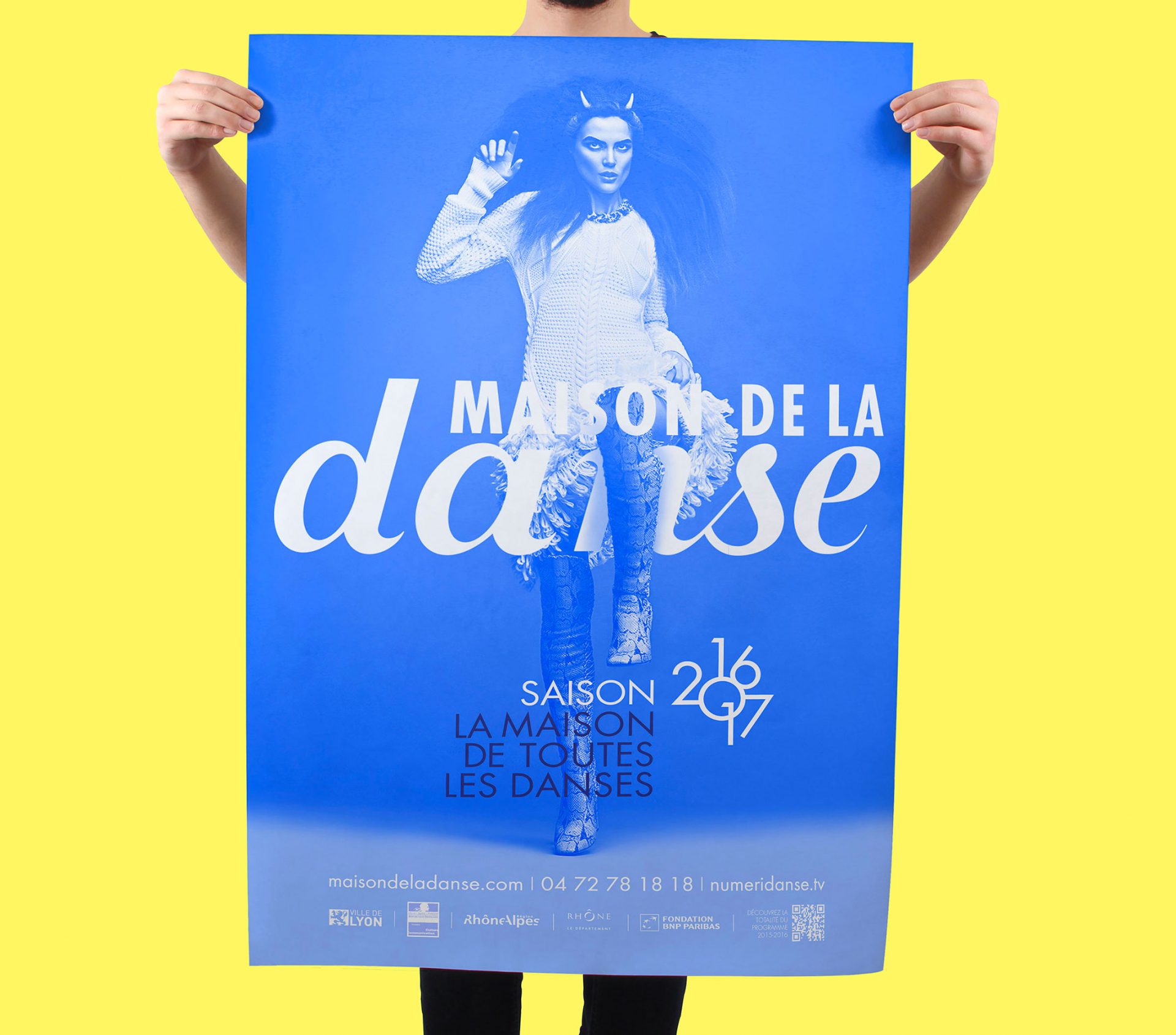 Publicité / campagne / graphisme pour la communication institutionnelle de la maison de la danse à Lyon