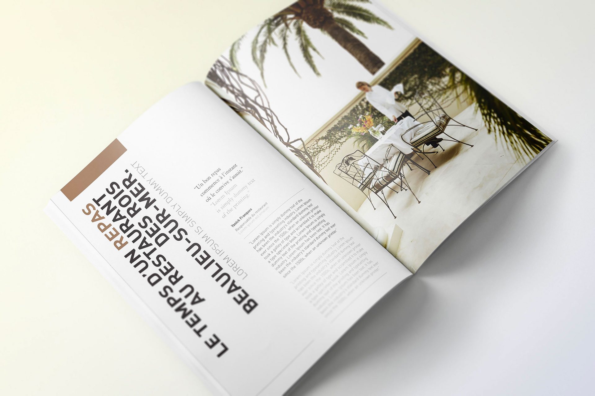 Édition / graphisme / shooting pour le magazine / catalogue contract professionnel de Vlaemynck