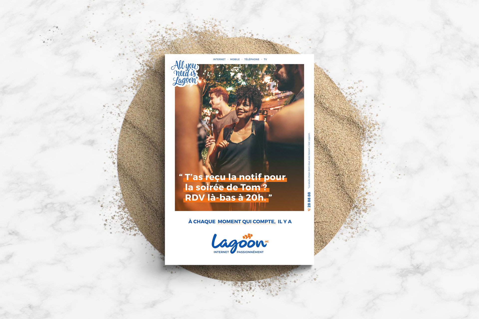 Webdesign / graphisme / logo / publicité / campagne pour Lagoon en Nouvelle-Calédonie